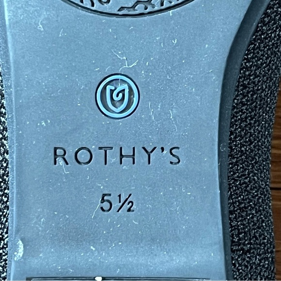 Rothy’s Black Slip-On Round Toe Flats Women’s Size 5.5 Shoes - Picture 8 of 10